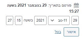 תזמון פרסום