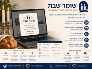 תוסף אתר שומר שבת