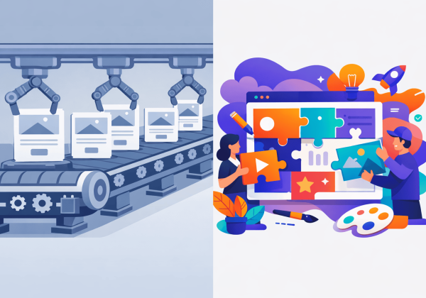 בניית אתר תדמית ועיצוב אתרים בעידן הבינה המלאכותית – מה AI לא מצליחה לעשות?