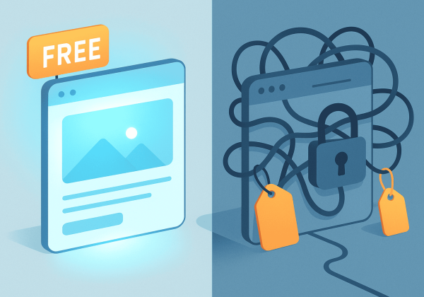 בניית אתר בחינם – למה זה לא באמת בחינם (ואיך להתחיל נכון)