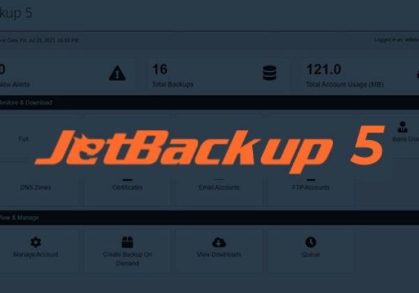 ממשק גיבוי ושחזור JetBackup