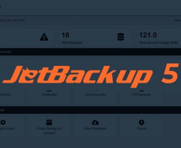 ממשק גיבוי ושחזור JetBackup